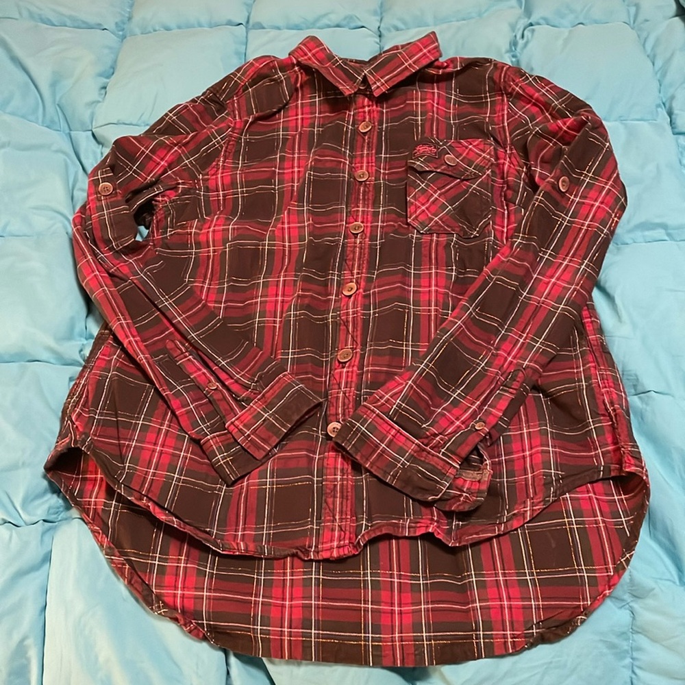 Superdry  Women’s Boy Friend Lumberjack Twill. Size L